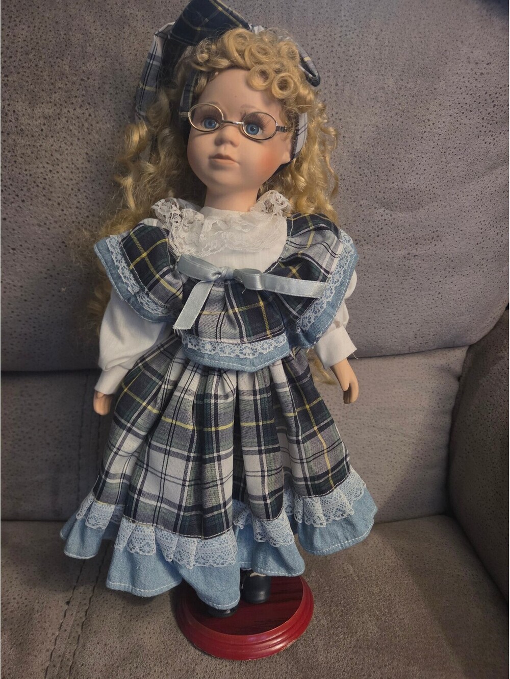 School girl porcelain doll